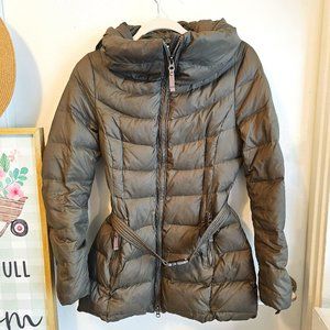 United Colors of Benetton Navy Green Puffer Jacket 40 equivalent to USA